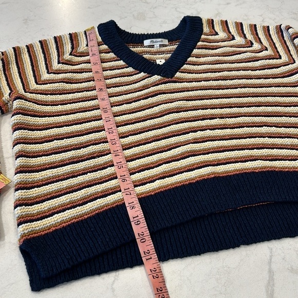 Madewell Arden Striped Pink Pullover Knit Sweater NWT - Picture 11 of 16